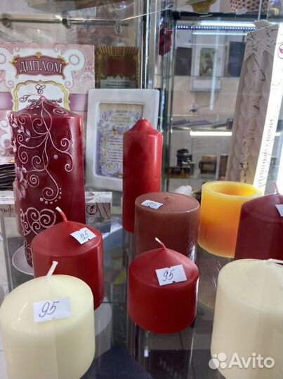 Свечи парафиновое +воск