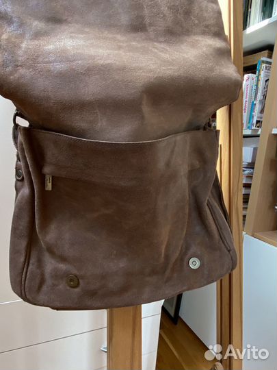 Мужская кожаная сумка ручной работы