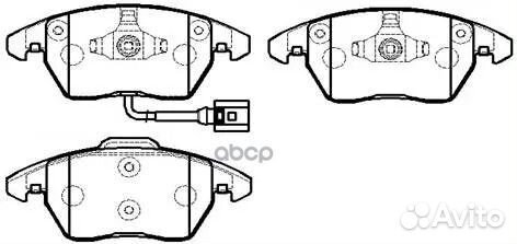 Колодки тормозные дисковые audi A3 1.9TDI 03