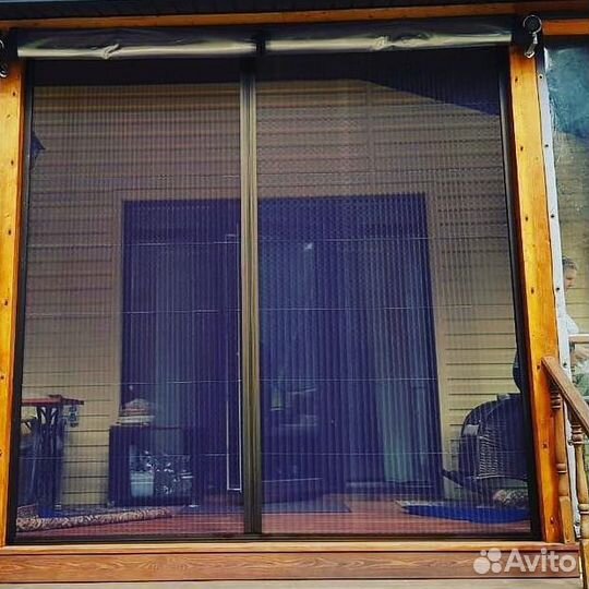 Москитные сетки плиссе на окна и двери