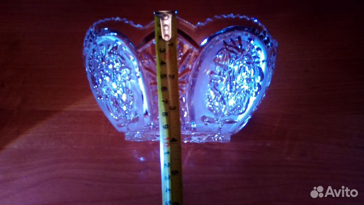 Хрустальная салатница-конфетница