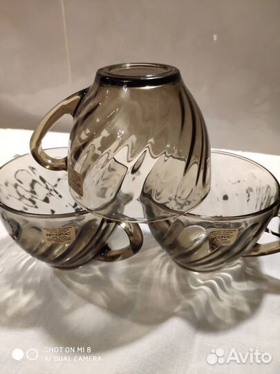 Набор -чайные чашки (Франция), креманки, кокотницы