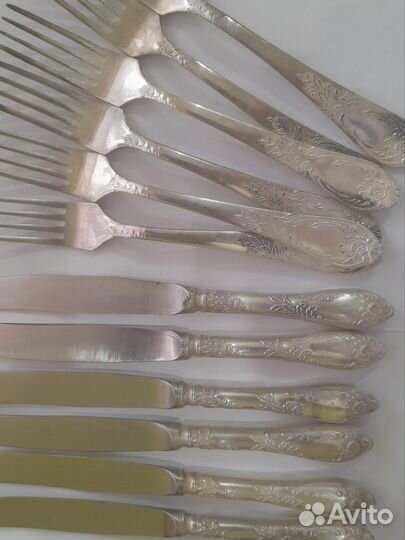 Вилки и ножи мельхиоровые