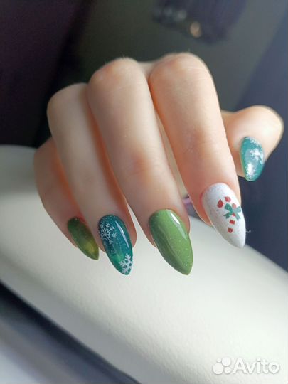 Маникюр наращивание ногтей