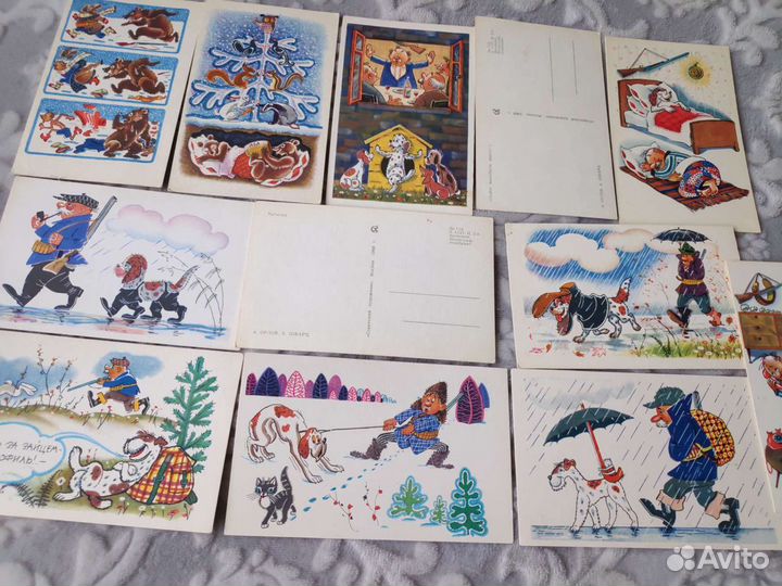 Коллекция открыток 1968 г, набор