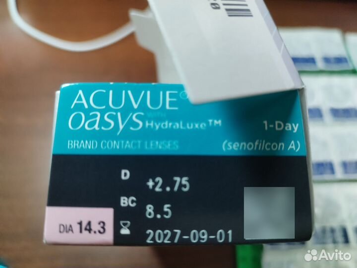 Контактные линзы Acuvue Oasys with HydraLuxe +2,75