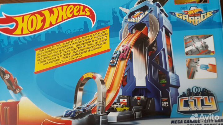 Hot wheels мега гараж + дорога + блокпост