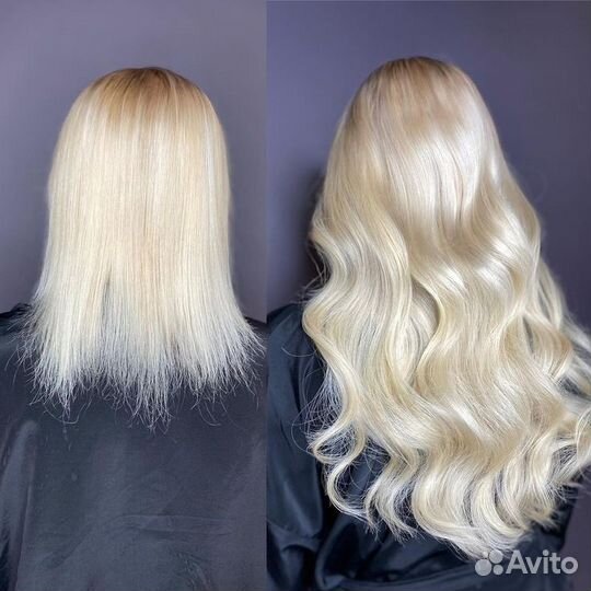 Наращивание волос модель