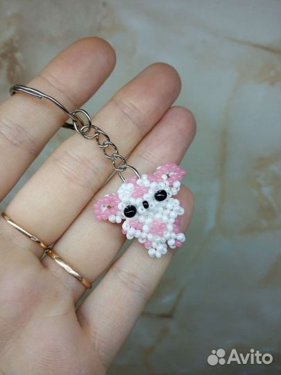 Брелок из бисера, амигуруми