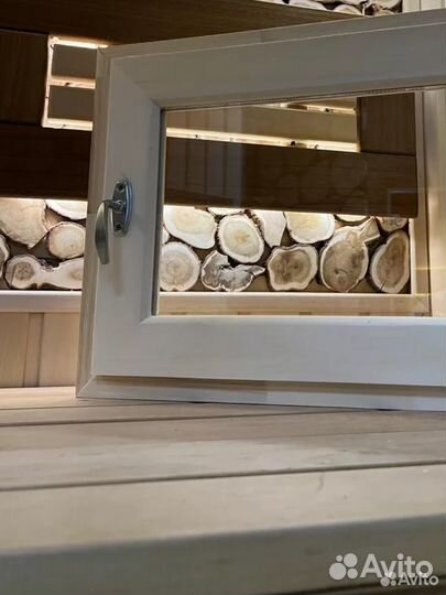 Окно деревянное для бани дачи дома 300х400мм