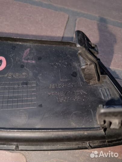 Заглушка бампера toyota allion NZT260 1NZ-FE LH