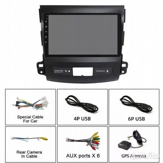 Mitsubishi outlander XL магнитола на Андроиде 2/32