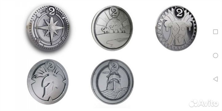Монеты Сокровищ из пятерочки