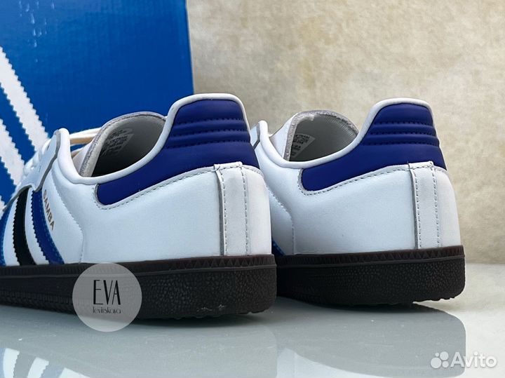 Кроссовки Адидас Самба Синие Adidas Samba