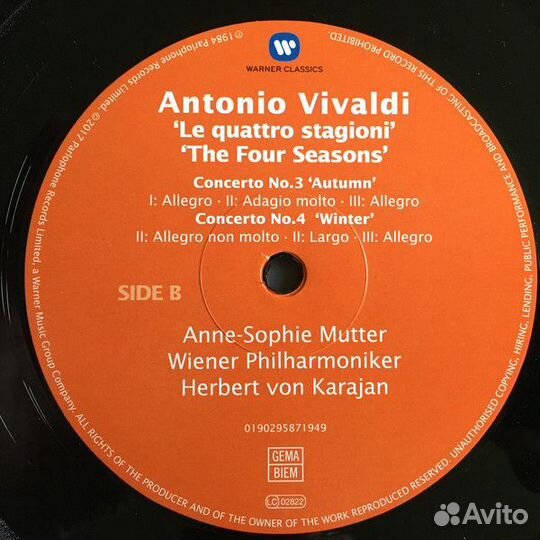 Виниловая пластинка Anne-Sophie Mutter / Herbert V
