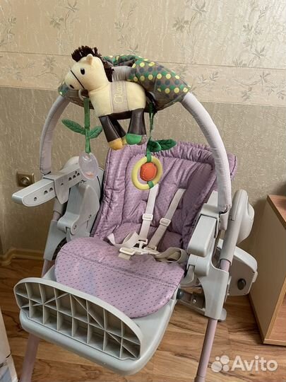 Стульчик для кормления chicco polly magic