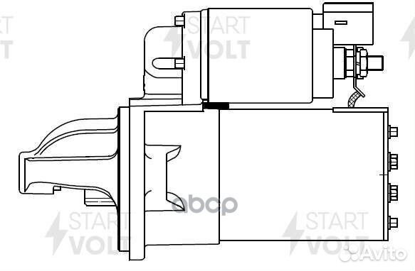 Стартер Hyundai Santa Fe III (12) 2.2CRDi/Tucs