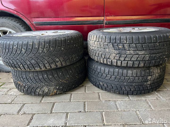 Литье диски r15 4x100 с зимней резиной