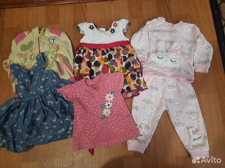 Вещи пакетом на девочку до года