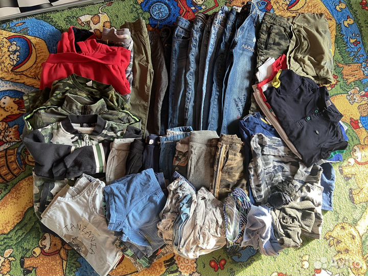 Огромный пакет вещей на мальчика 122 см