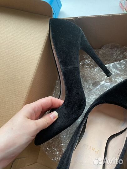 Туфли женские для 38 39 размер черные замшевые
