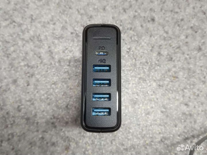 Блок питания USB 60W (1 х pd type-c, 4 x PIQ)