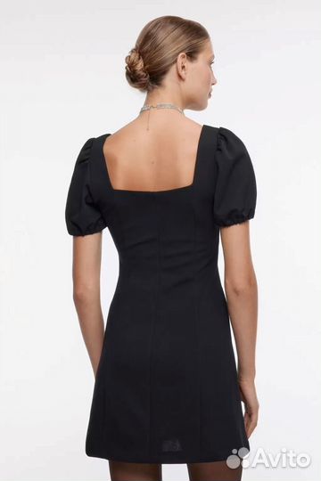 Платье черное Befree с рукавами-фонариками