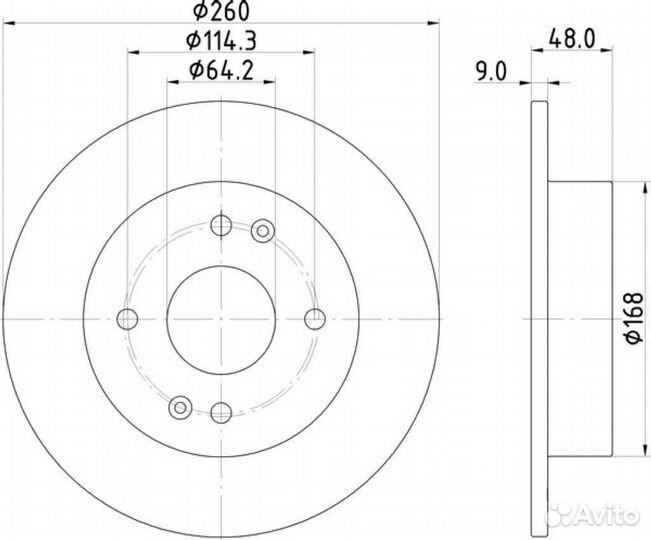 Диск тормозной honda isuzu accord aska torneo CF3