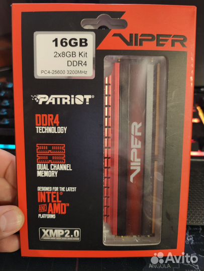 Оперативная память ddr4 16gb 3200 XMP 2.0