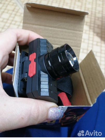 Налобный фонарик аккумуляторный