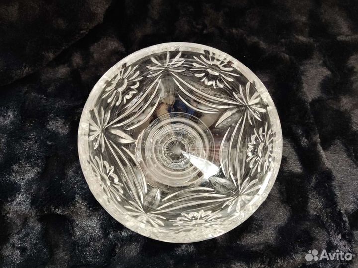 Хрустальная вазочка конфетница или для варенья