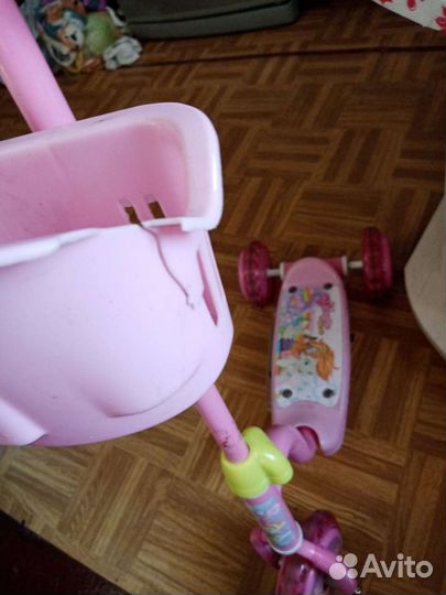 Самокат детский трехколесный бу