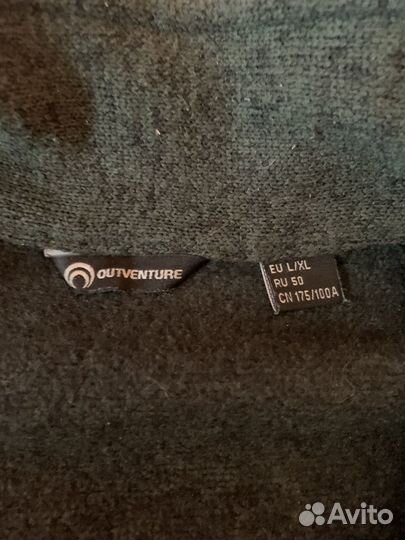 Флисовый свитер мужской Outventure на молнии