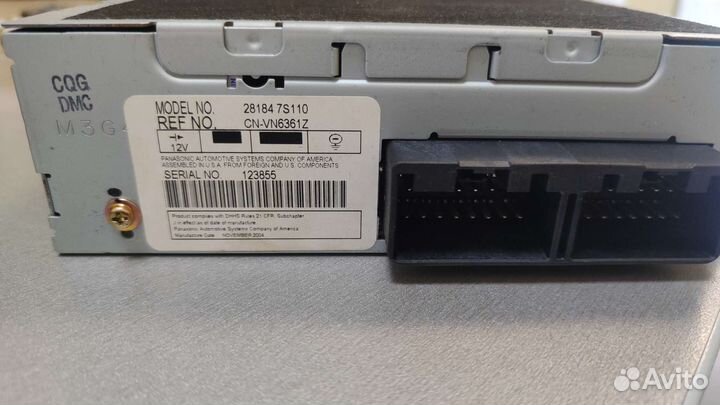 Штатная магнитола DVD infiniti QX56 JA60 281847S11