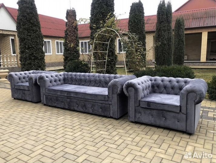 Диван и 2 кресла