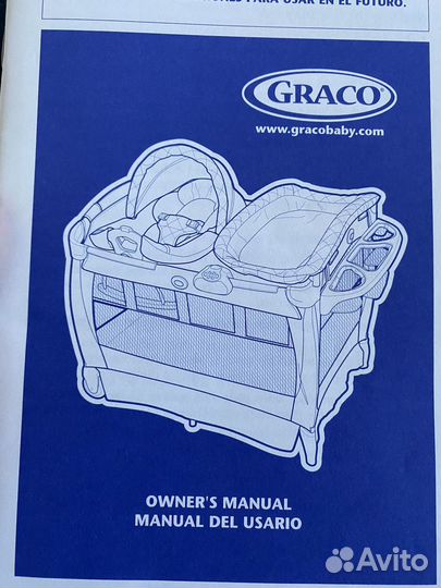 Детская кровать манеж с матрасом