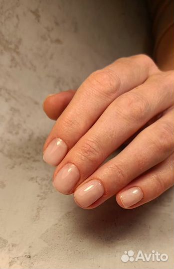 Маникюр гель-лак наращивание ногтей
