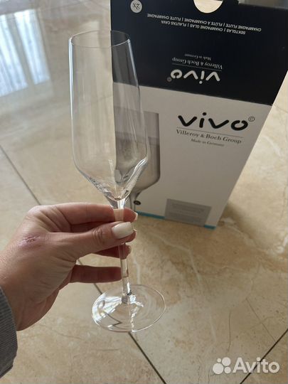 Villeroy boch бокалы для шампанского