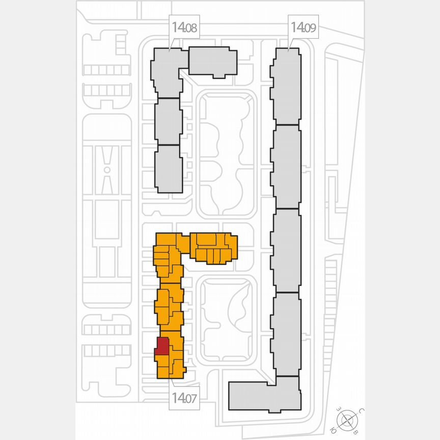 2-к. квартира, 58,6 м², 7/8 эт.