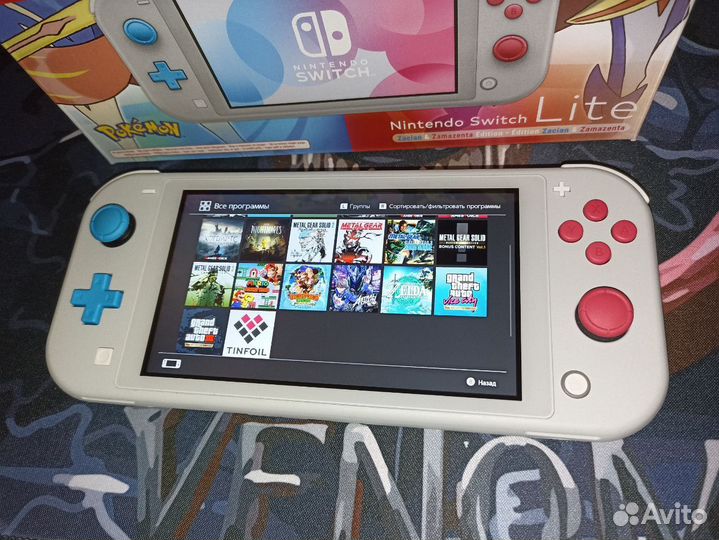 Nintendo switch lite прошитая чип 160gb