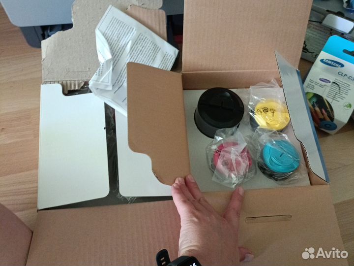 Принтер лазерный мфу samsung CLX-2160N+ картридж