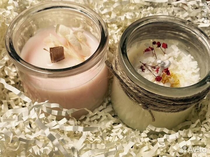 Ароматические свечи и декор из гипса