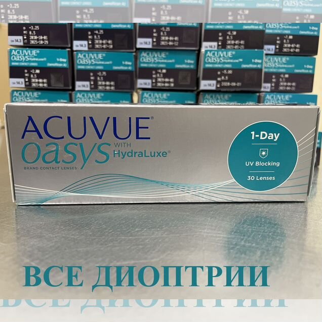 Линзы Acuvue Oasys 1-Day 30 однодневные новые
