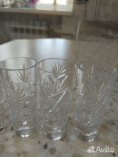 Рюмки хрустальные 15 шт