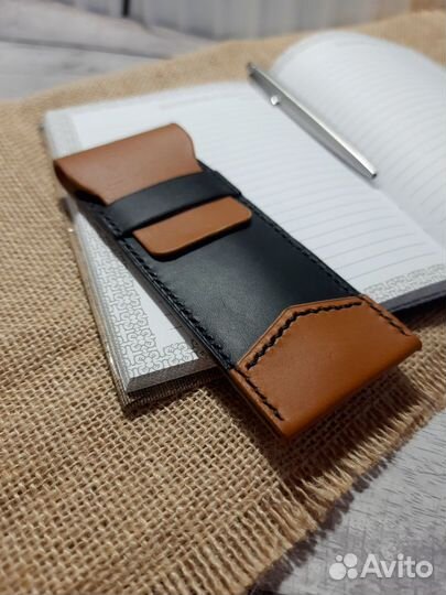 Пенал, Чехол, Футляр из натуральной кожи для ручек