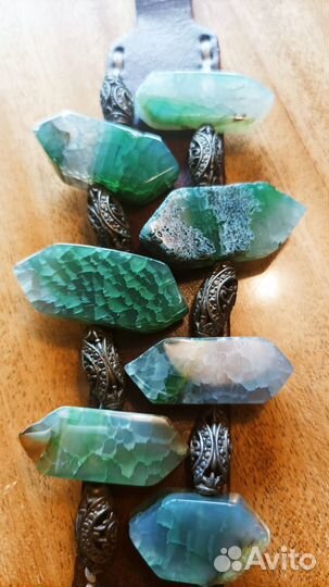 Бусы из оникса