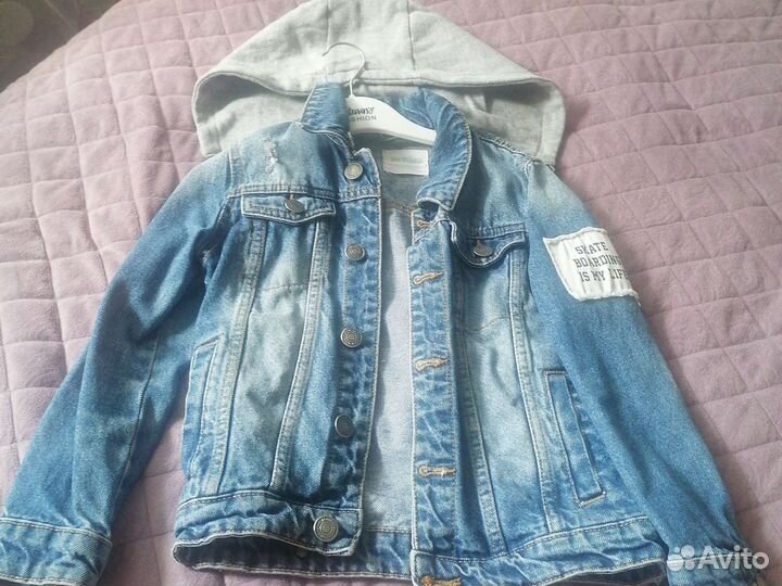 Джинсовая куртка для мальчика 122