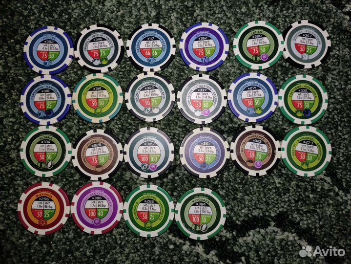 Оригинальные фишки pokemon chipz 2006