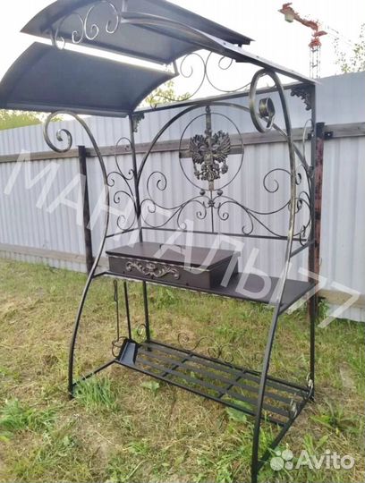 Мангал в стиле лофт