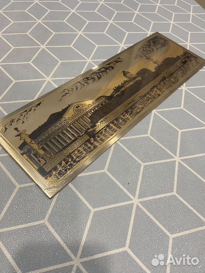 Картина Санкт-Петербург на металле